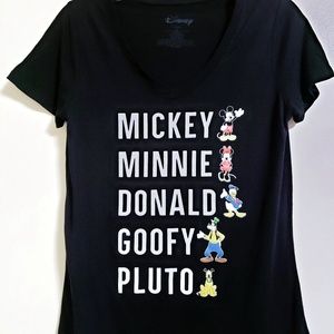 Disney Character Black Graphic Tee